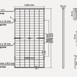 MODULO BIFACIAL 144 CEL. N TYPE 575W CABLE 1.4M ASTRONERGY